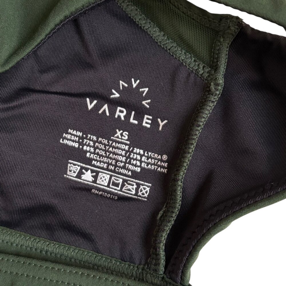 Varley Bandini Crop Sports Bra (Green) - Size XS - Picture 5 of 9
